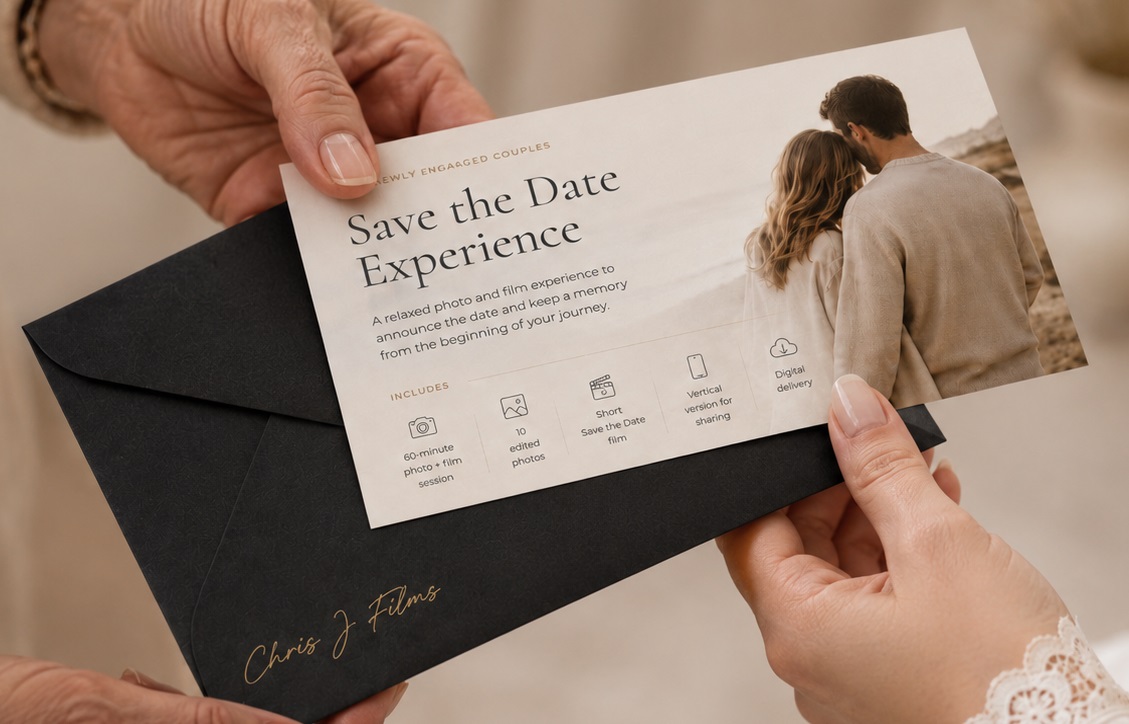 Save the Date Experience session — what's included